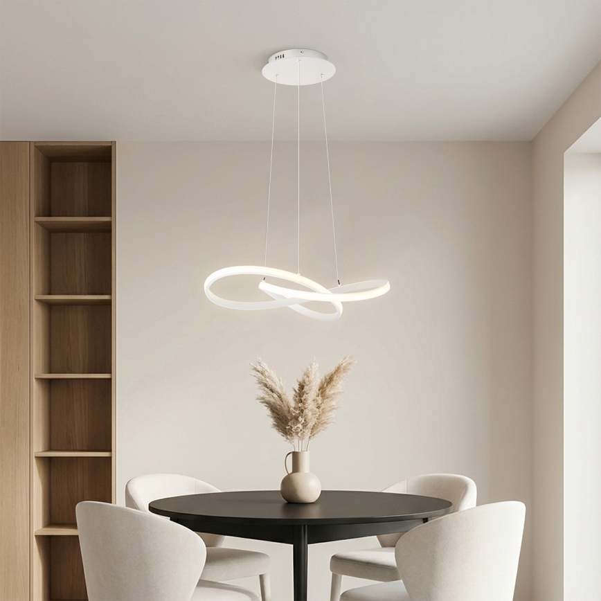 Brilagi - LED димируем полилей на кабел INFINITY LED/55W/230V 3000-6000K 50x50 cm бял + дистанционно управление