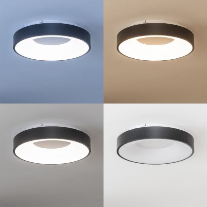 Brilagi - LED димируемо таванно осветително тяло FALCON II LED/67W/230V 3000-6500K Ø 40 см, черно + дистанционно управление