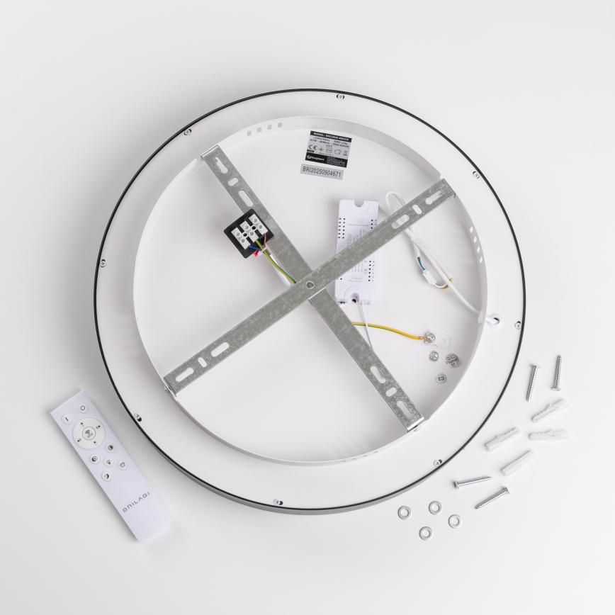 Brilagi - LED димируемо таванно осветително тяло FALCON II LED/67W/230V 3000-6500K Ø 40 см, черно + дистанционно управление