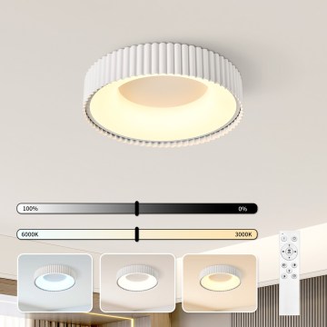 BRILAGI - димируема LED таванна лампа FALCON MODERN LED/30W/230V 3000-6000K Ø 40 см бяла + дистанционно управление
