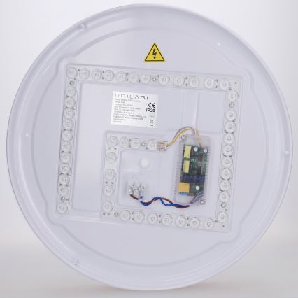 Brilagi - LED димируемо таванно осветително тяло FLOCO LED/48W/230V Ø 40 cm дървесен декор/бял + дистанционно управление