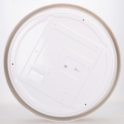 Brilagi - LED димируемо таванно осветително тяло FLOCO LED/48W/230V 3000-6500K Ø 40 см дървесен декор/черно + дистанционно управление