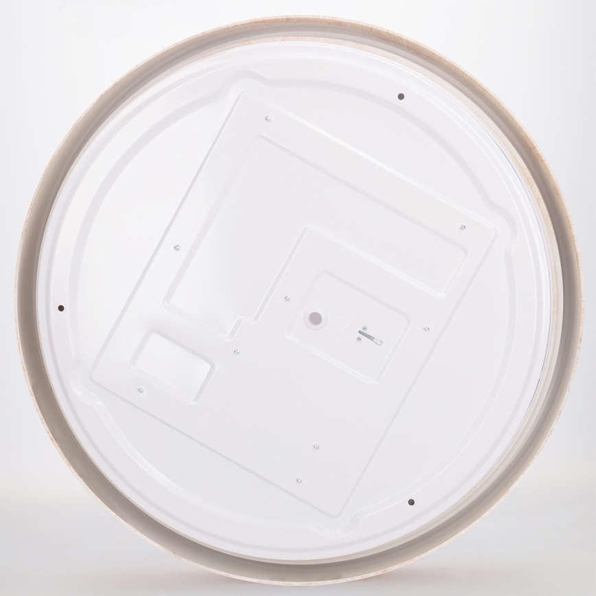 Brilagi - LED димируемо таванно осветително тяло FLOCO LED/48W/230V 3000-6500K Ø 40 см дървесен декор/черно + дистанционно управление