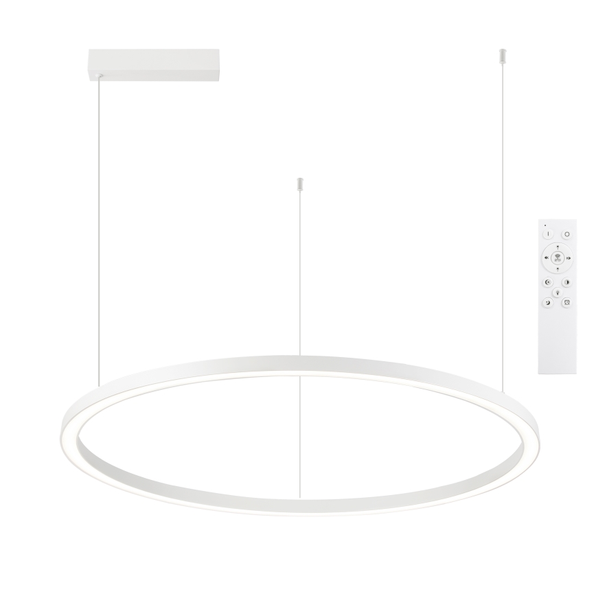 Brilagi - LED полилей с димиране на кабел PORTOFINO LED/60W/230V 3000-6000K диам. 80 cm бял + дистанционно управление