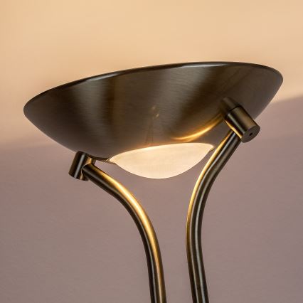 Brilagi - Димируема подова лампа SCARLETT 1xR7s/230W/230V + 1xG9/40W бронзова