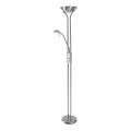 Brilagi - Димируема подова лампа SCARLETT 1xR7s/230W/230V + 1xG9/40W матов хром