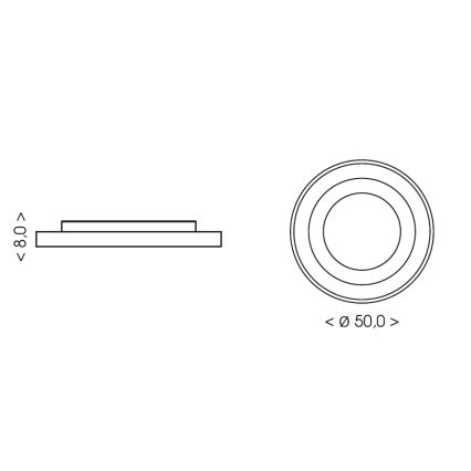 BRILAGI - LED димируемо детско таванно осветително тяло ASTRO LED/55W/230V 3000-6000K Ø 50 см + дистанционно управление