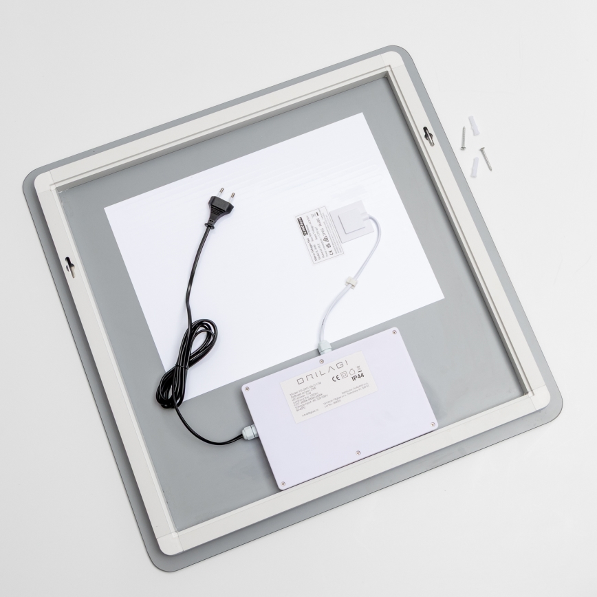 Brilagi - LED огледало за баня с подгряване DIANA LED/17W/230V 60x60 cm IP44 CRI 90 димируемо + CCT