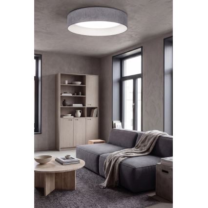 Brilagi - LED димируемо таванно осветително тяло VELVET SMARTIX STARS LED/24W/230V 3000-6000K Ø 45 см сиво Wi-Fi Tuya Beacon + дистанционно управление