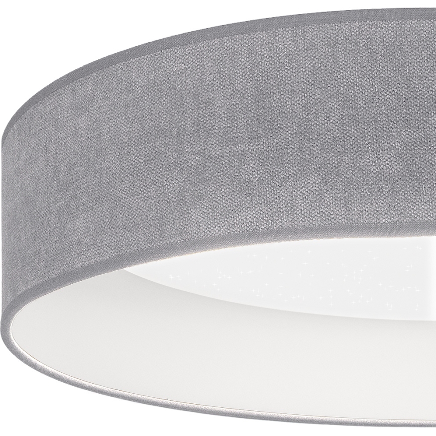 Brilagi - LED димируемо таванно осветително тяло VELVET SMARTIX STARS LED/24W/230V 3000-6000K Ø 45 см сиво Wi-Fi Tuya Beacon + дистанционно управление