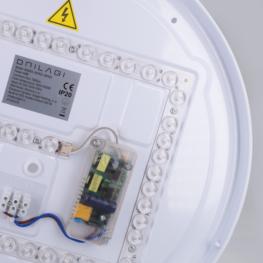 Brilagi - димируемо LED таванно осветително тяло ALVA LED/48W/230V 3000-6500K Ø 51 см бяло + дистанционно управление