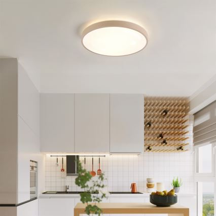 Brilagi - LED плафон с регулируема яркост GLASS POOL DOUBLE LED/48W/230V 3000-6000K 40 cm бежов + дистанционно управление