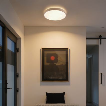 Brilagi - LED плафон с регулируема яркост GLASS POOL DOUBLE LED/48W/230V 3000-6000K 40 cm бежов + дистанционно управление