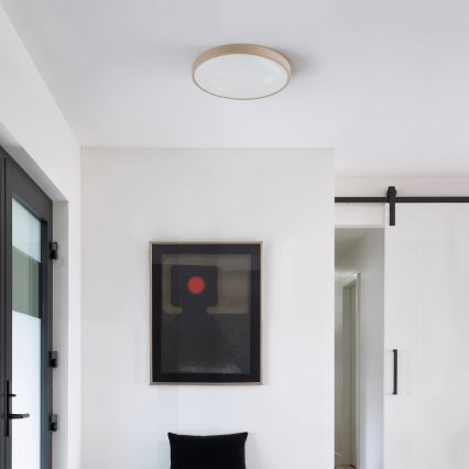 Brilagi - LED плафон с регулируема яркост GLASS POOL DOUBLE LED/48W/230V 3000-6000K 40 cm бежов + дистанционно управление