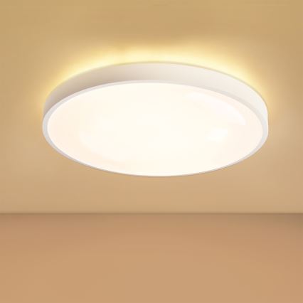 Brilagi - LED димируемо таванно осветително тяло GLASS POOL DOUBLE LED/60W/230V 3000-6000K 50 cm бяло + дистанционно управление
