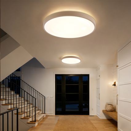 Brilagi - димируемо LED таванно осветително тяло GLASS POOL DOUBLE LED/80W/230V 3000-6000K 60 см бежово + дистанционно управление