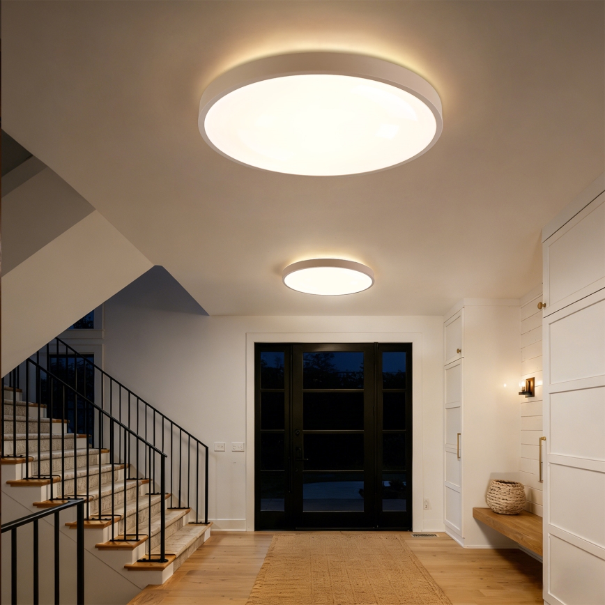 Brilagi - димируемо LED таванно осветително тяло GLASS POOL DOUBLE LED/80W/230V 3000-6000K 60 см бежово + дистанционно управление