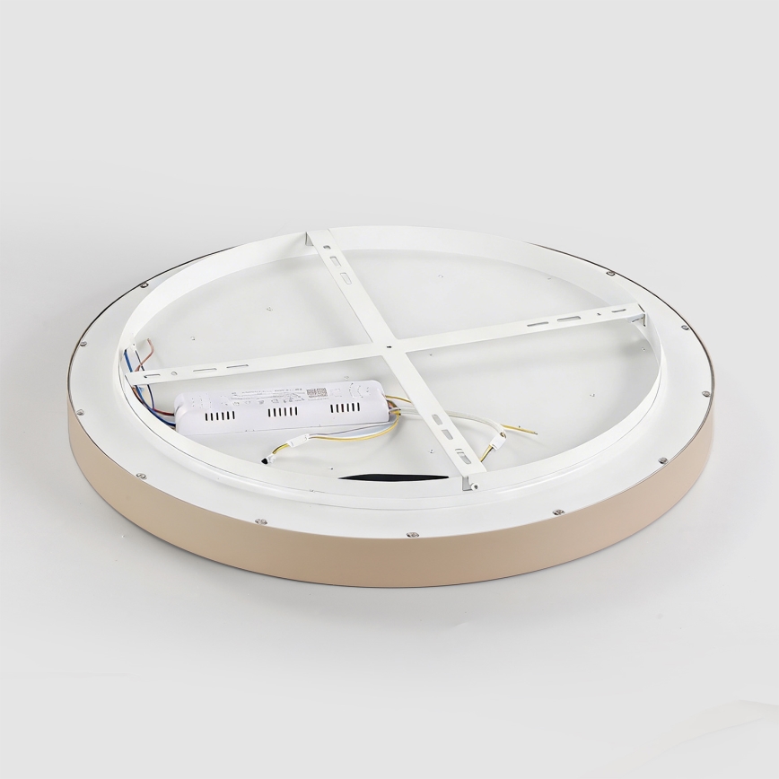 Brilagi - димируемо LED таванно осветително тяло GLASS POOL DOUBLE LED/80W/230V 3000-6000K 60 см бежово + дистанционно управление