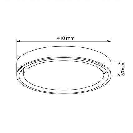Brilagi - Димируемо LED таванно осветително тяло MATTEO 48W/230V 3000-6500K Ø 41 см зелено + дистанционно управление