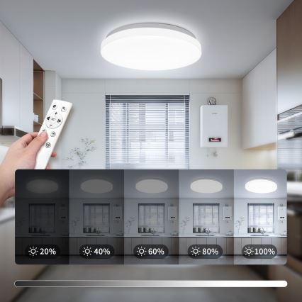 Brilagi - Димируемо LED таванно осветително тяло MILKY WAY LED/24W/230V 3000-6500K диаметър 38 cm + дистанционно управление