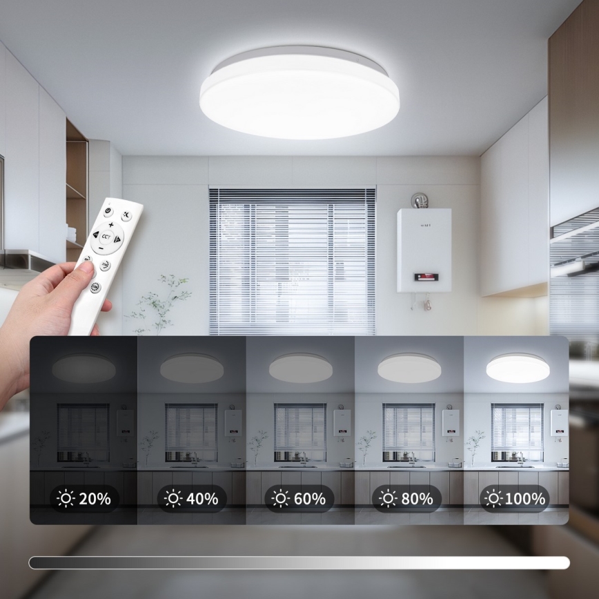 Brilagi - Димируемо LED таванно осветително тяло MILKY WAY LED/24W/230V 3000-6500K диаметър 38 cm + дистанционно управление