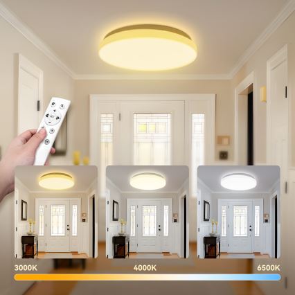 Brilagi - Димируемо LED таванно осветително тяло MILKY WAY LED/24W/230V 3000-6500K диаметър 38 cm + дистанционно управление