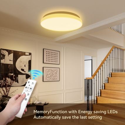 Brilagi - Димируемо LED таванно осветително тяло MILKY WAY LED/24W/230V 3000-6500K диаметър 38 cm + дистанционно управление