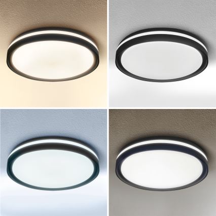 Brilagi - димируем таванен LED плафон NAOMI LED/48W/230V 3000-6500K, диаметър 39 см, черен + дистанционно управление