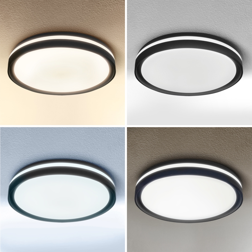 Brilagi - димируем таванен LED плафон NAOMI LED/48W/230V 3000-6500K, диаметър 39 см, черен + дистанционно управление