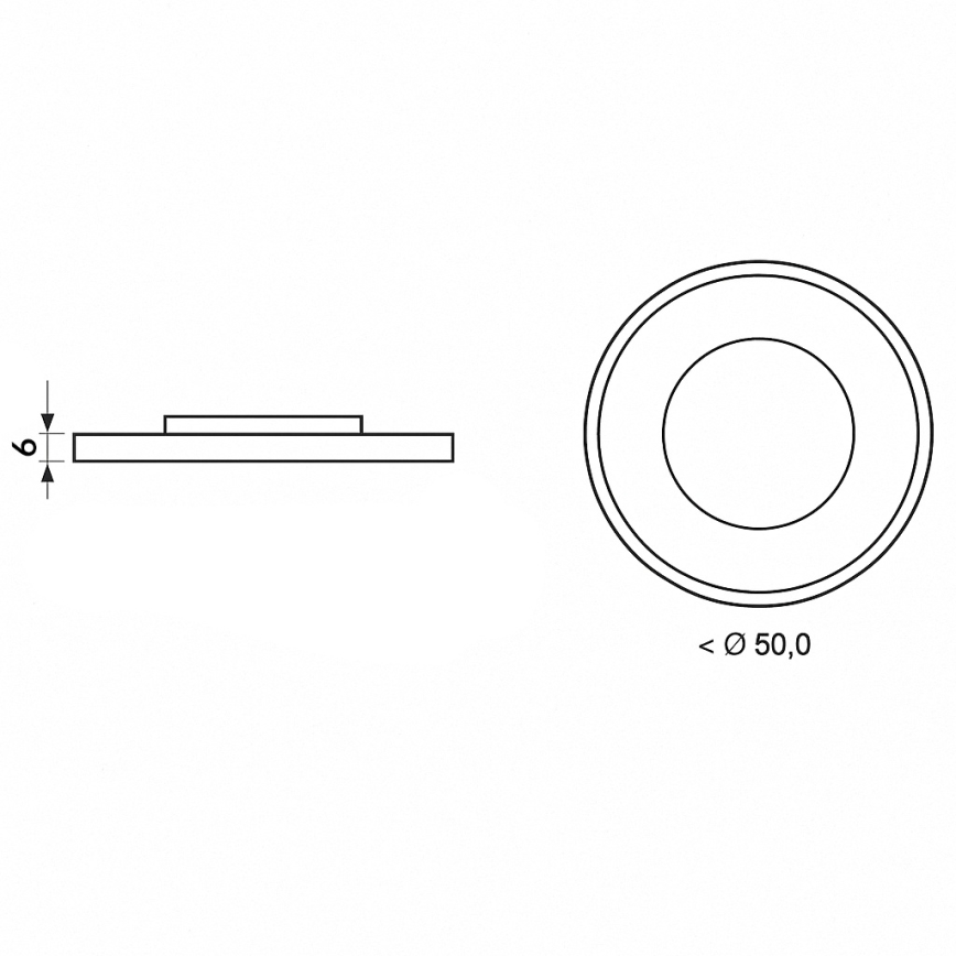 Brilagi - димируемо таванно LED осветително тяло ORELIS LED/80W/230V 3000-6000K Ø 50 см + с дистанционно управление