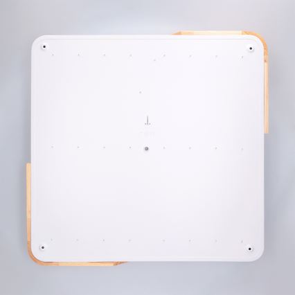 Brilagi - Димируемо LED таванно осветително тяло PILANA LED/60W/230V 3000-6500K дъб/бял 56x56 см + дистанционно управление
