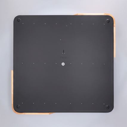 Brilagi - димируем LED плафон PILANA LED/60W/230V 3000-6500K дъб/черен 56x56 cm + дистанционно управление