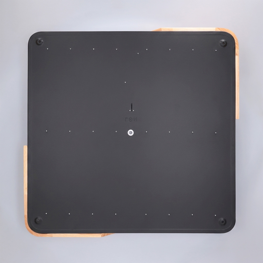 Brilagi - димируем LED плафон PILANA LED/60W/230V 3000-6500K дъб/черен 56x56 cm + дистанционно управление