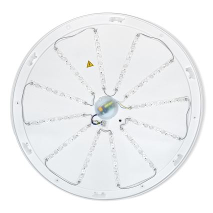 Brilagi - Димируема LED плафониера PILANA LED, 72 W, 230 V, 3000–6500 K, дъб/черно, диаметър 80 см + дистанционно управление