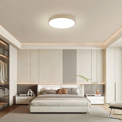 Brilagi - LED димируемо таванно осветително тяло POOL LED/60W/230V 3000-6000K Ø 60 см бежово + дистанционно управление