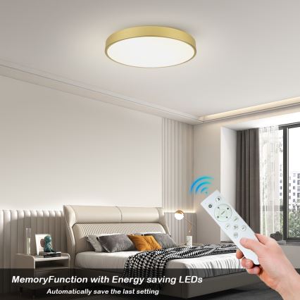 Brilagi - LED димируемо таванно осветително тяло POOL SMART LED/100W/230V 3000-6000K 80 cm златисто Wi‑Fi Tuya + дистанционно управление