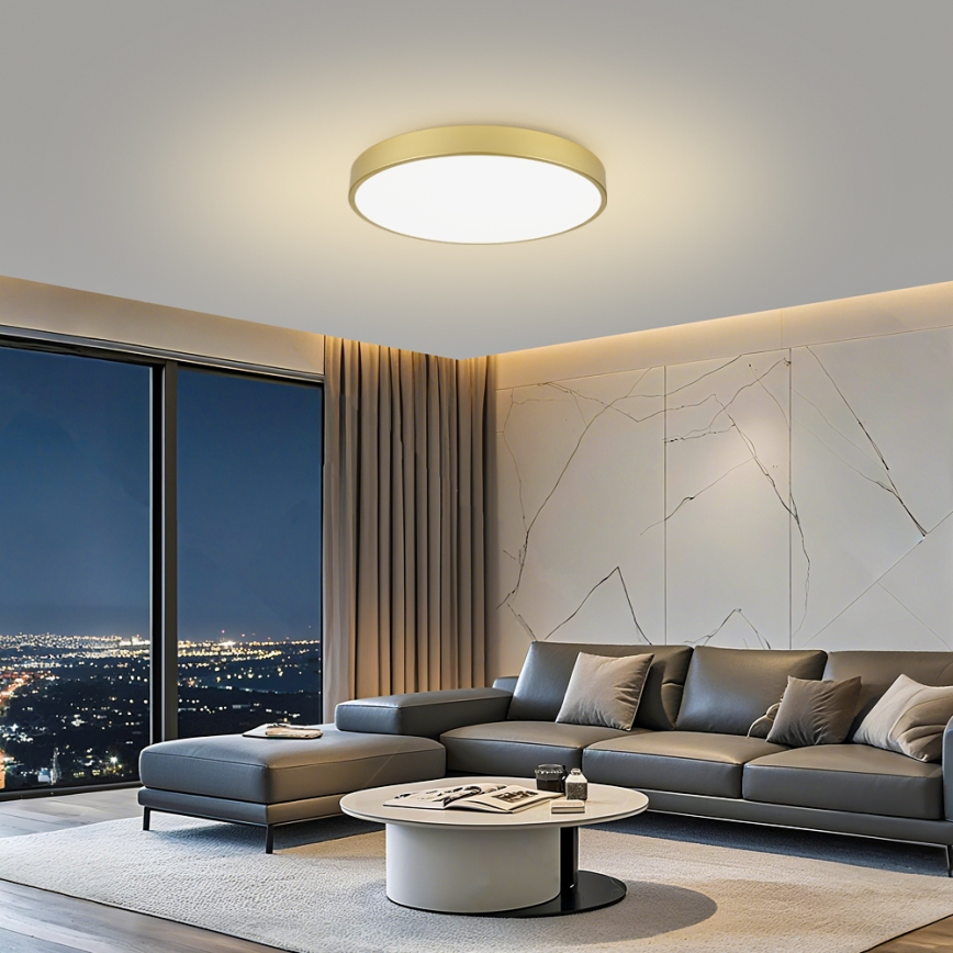Brilagi - LED димируемо таванно осветително тяло POOL SMART LED/100W/230V 3000-6000K 80 cm златисто Wi‑Fi Tuya + дистанционно управление