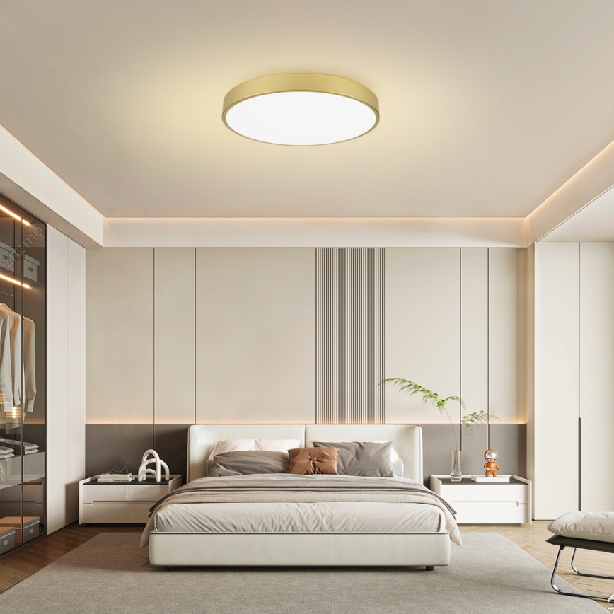 Brilagi - LED димируемо таванно осветително тяло POOL SMART LED/100W/230V 3000-6000K 80 cm златисто Wi‑Fi Tuya + дистанционно управление