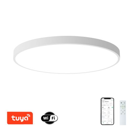 Brilagi - димируемо таванно осветително тяло POOL SMART LED/180W/230V 3000-6000K Ø 120 см Wi-Fi Tuya бяло + дистанционно управление