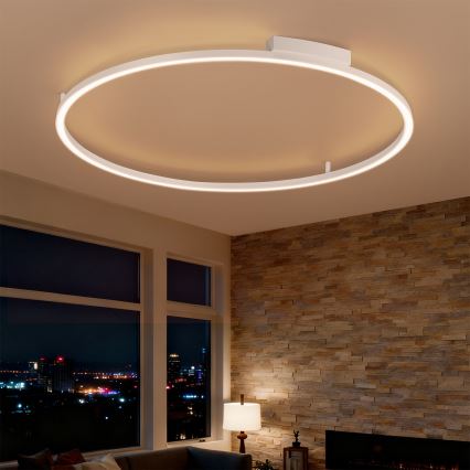 Brilagi - LED димируемо таванно осветително тяло PORTOFINO LED/85W/230V 3000-6000K Ø 120 см бяло + дистанционно управление