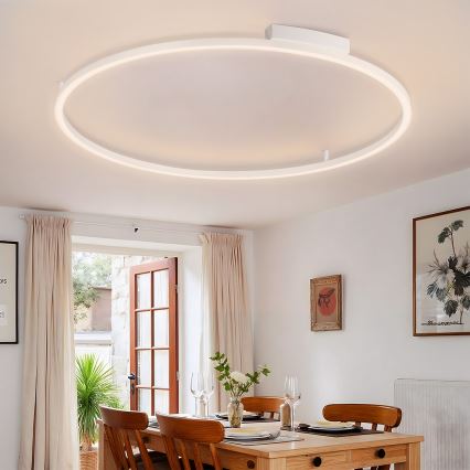Brilagi - LED димируемо таванно осветително тяло PORTOFINO LED/85W/230V 3000-6000K Ø 120 см бяло + дистанционно управление