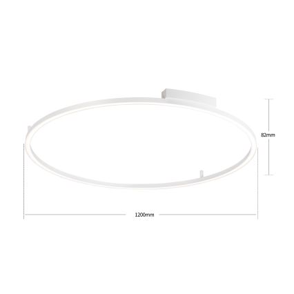 Brilagi - LED димируемо таванно осветително тяло PORTOFINO LED/85W/230V 3000-6000K Ø 120 см бяло + дистанционно управление