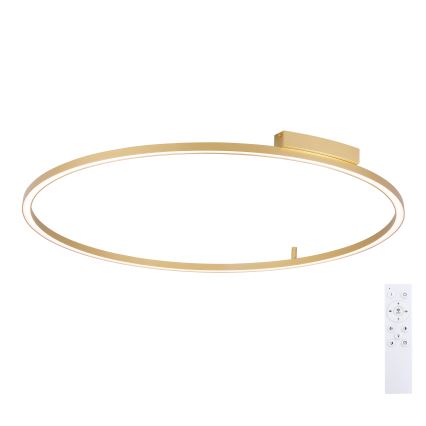 Brilagi - Димируемо LED таванно осветително тяло PORTOFINO LED/85W/230V 3000–6000K Ø 120 см златисто + дистанционно управление