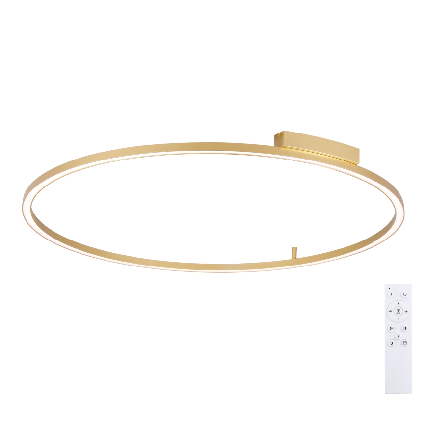 Brilagi - Димируемо LED таванно осветително тяло PORTOFINO LED/85W/230V 3000–6000K Ø 120 см златисто + дистанционно управление