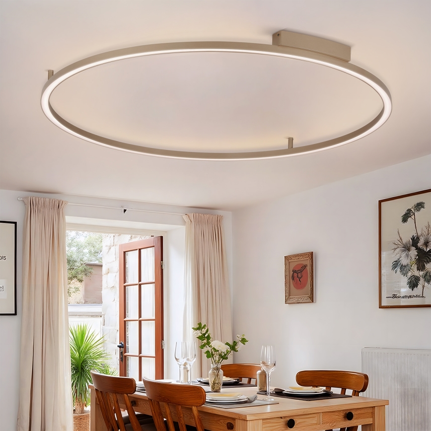 Brilagi - Димируемо LED таванно осветително тяло PORTOFINO LED/85W/230V 3000-6000K диаметър 120 см бежово + дистанционно управление