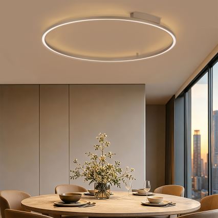 Brilagi - Димируемо LED таванно осветително тяло PORTOFINO LED/85W/230V 3000-6000K диаметър 120 см бежово + дистанционно управление