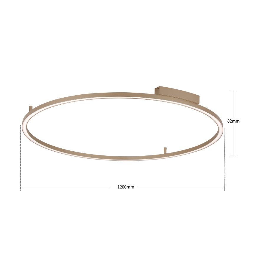 Brilagi - Димируемо LED таванно осветително тяло PORTOFINO LED/85W/230V 3000-6000K диаметър 120 см бежово + дистанционно управление