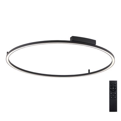 Brilagi - LED Димируемо таванно осветително тяло PORTOFINO LED/85W/230V 3000-6000K Ø 120 cm черно + дистанционно управление