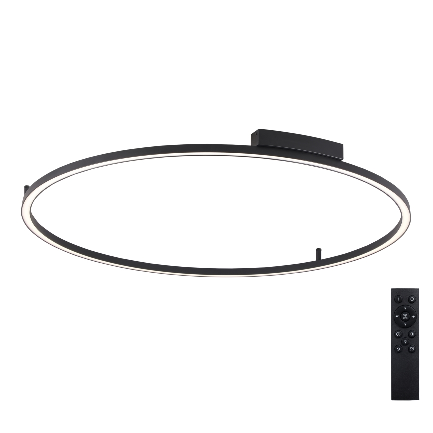Brilagi - LED Димируемо таванно осветително тяло PORTOFINO LED/85W/230V 3000-6000K Ø 120 cm черно + дистанционно управление
