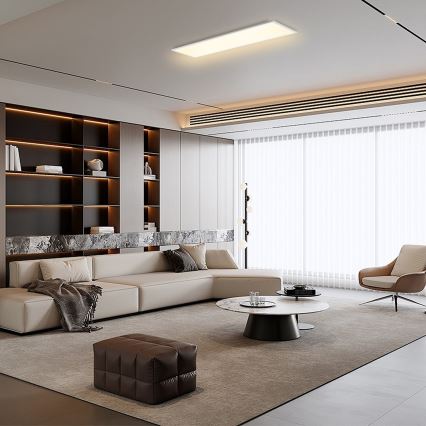 Brilagi - LED димируемо таванно осветително тяло SLIMFRAME LED/58W/230V 120x30 cm 3000-6000K бяло + дистанционно управление